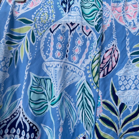 Lilly Pulitzer Georgia May Palazzo Blue Peri Pants Womens size M / L - Picture 9 of 11